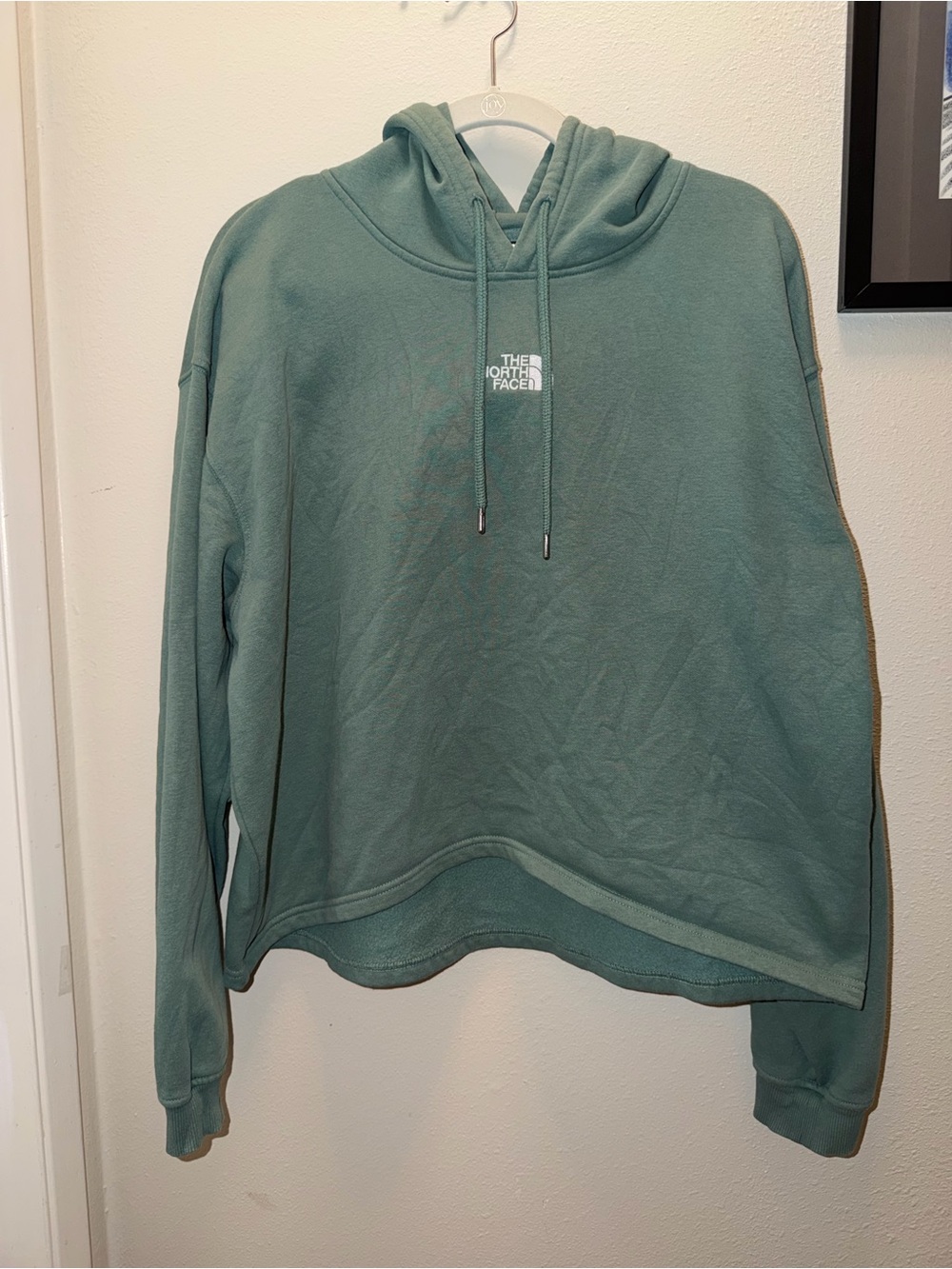 The North Face Women's Green Hoodie - Cozy Pullover Sweatshirt